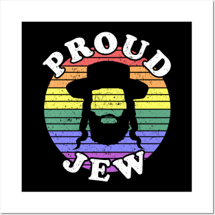 Retro LGBT Proud Jew Jewish Posters and Art